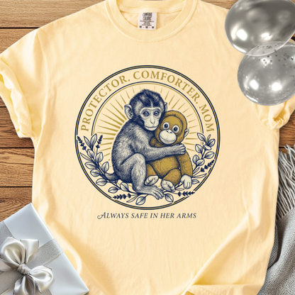 Protector, Comforter, Mom. Always Safe in Her Arms -  Premium Parenting T-Shirt