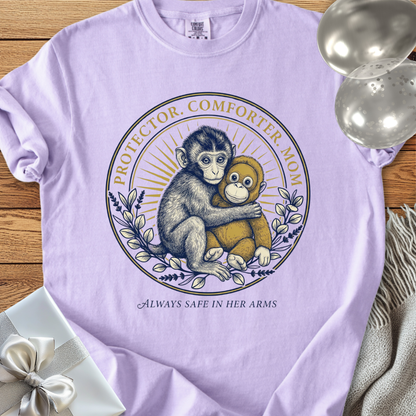 Protector, Comforter, Mom. Always Safe in Her Arms -  Premium Parenting T-Shirt