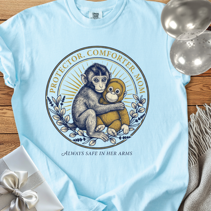 Protector, Comforter, Mom. Always Safe in Her Arms -  Premium Parenting T-Shirt
