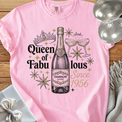 Queen of Fabulous Since 1956 - Premium 70th Birthday T-Shirt