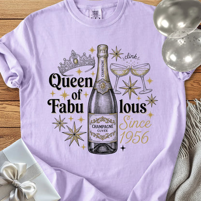 Queen of Fabulous Since 1956 - Premium 70th Birthday T-Shirt