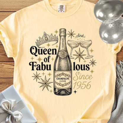 Queen of Fabulous Since 1956 - Premium 70th Birthday T-Shirt