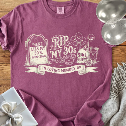 RIP My 30's - Premium 40th Birthday T-Shirt