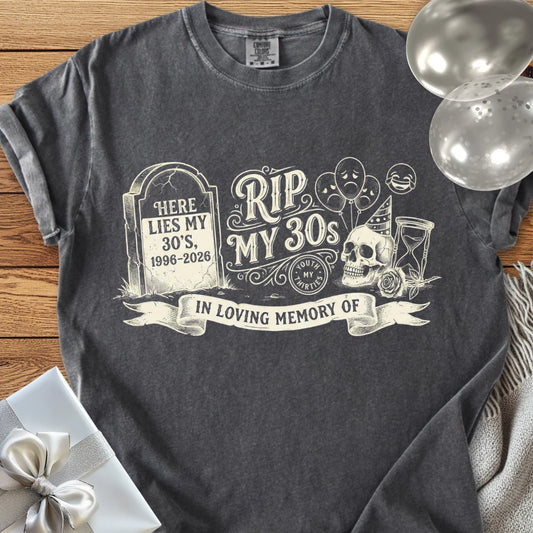 RIP My 30's - Premium 40th Birthday T-Shirt