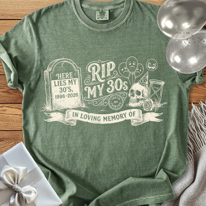 RIP My 30's - Premium 40th Birthday T-Shirt