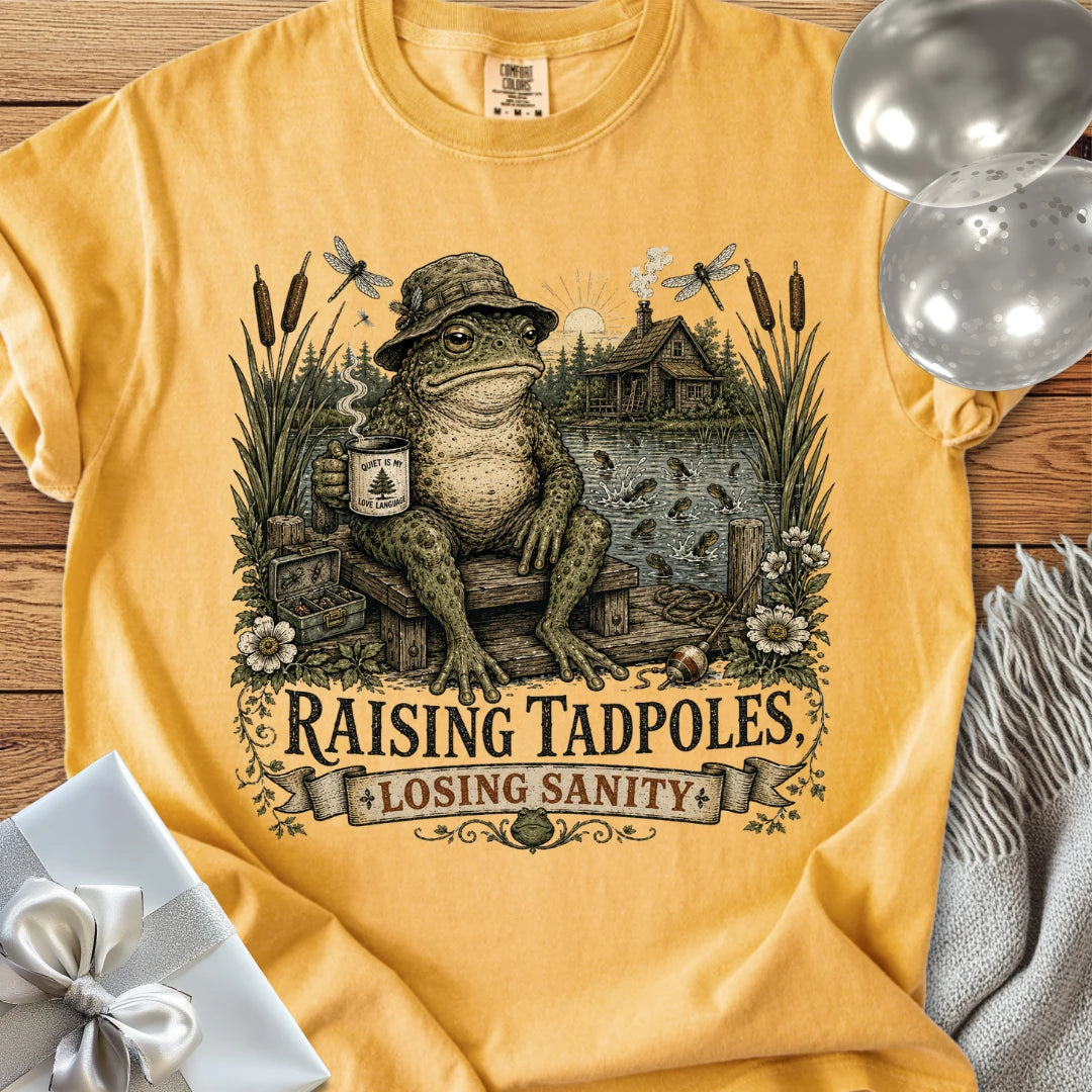 Raising Tadpoles, Losing Sanity - Premium Parenting T-Shirt