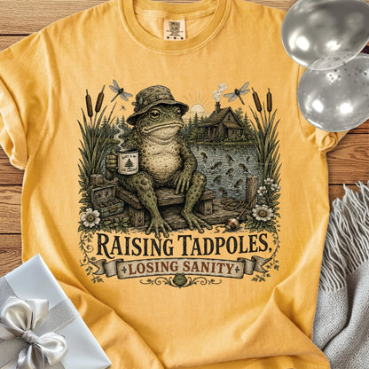 Raising Tadpoles, Losing Sanity - Premium Parenting T-Shirt