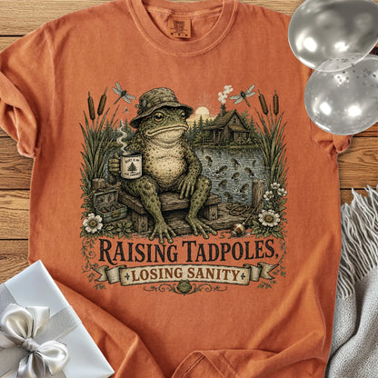 Raising Tadpoles, Losing Sanity - Premium Parenting T-Shirt
