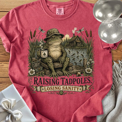 Raising Tadpoles, Losing Sanity - Premium Parenting T-Shirt