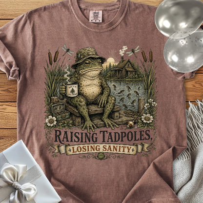 Raising Tadpoles, Losing Sanity - Premium Parenting T-Shirt