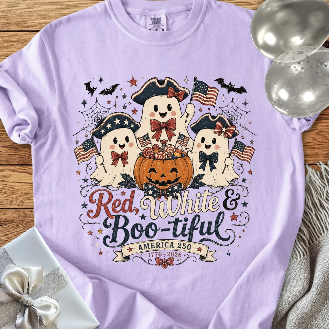 Red, White & Boo-tiful - Premium America 250 Halloween T-Shirt