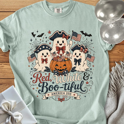 Red, White & Boo-tiful - Premium America 250 Halloween T-Shirt