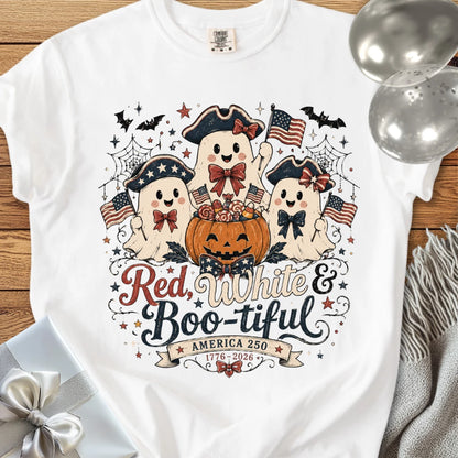 Red, White & Boo-tiful - Premium America 250 Halloween T-Shirt