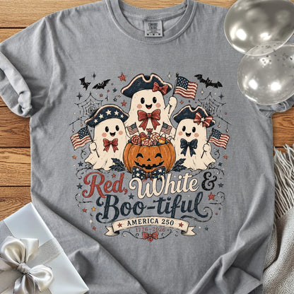 Red, White & Boo-tiful - Premium America 250 Halloween T-Shirt