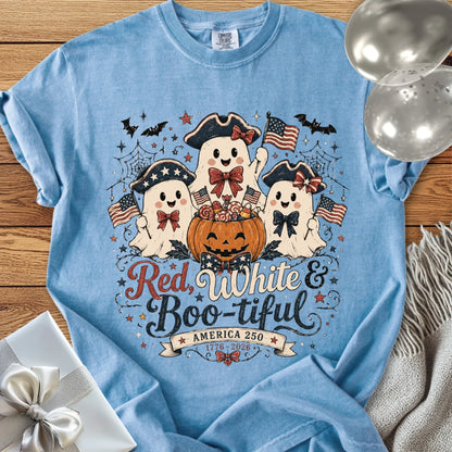 Red, White & Boo-tiful - Premium America 250 Halloween T-Shirt