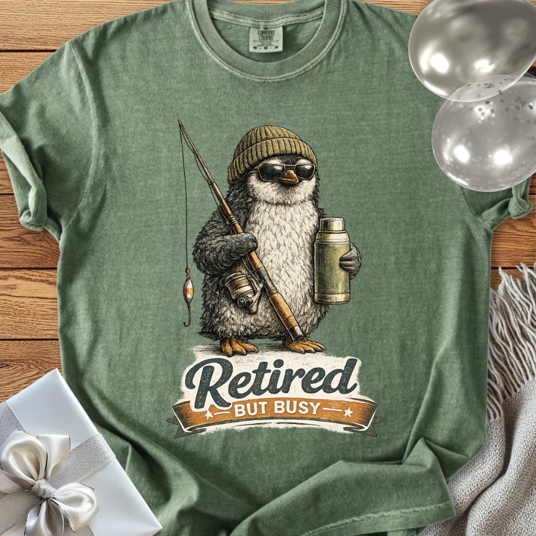 Retired But Busy - Premium Retirement T-Shirt