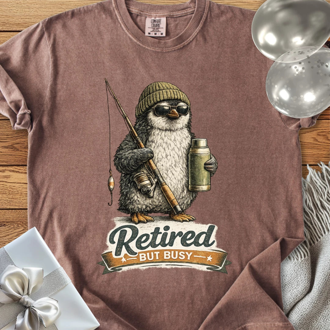 Retired But Busy - Premium Retirement T-Shirt