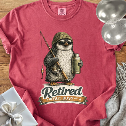 Retired But Busy - Premium Retirement T-Shirt