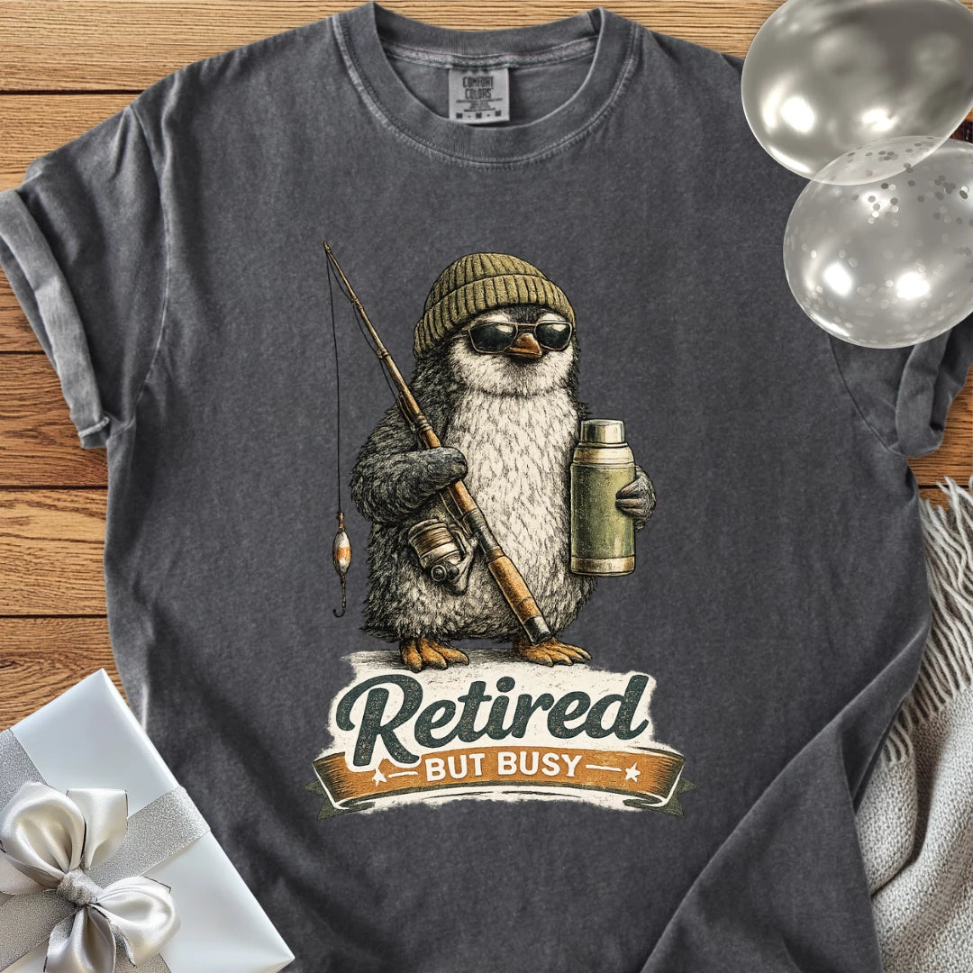 Retired But Busy - Premium Retirement T-Shirt