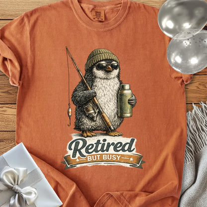 Retired But Busy - Premium Retirement T-Shirt