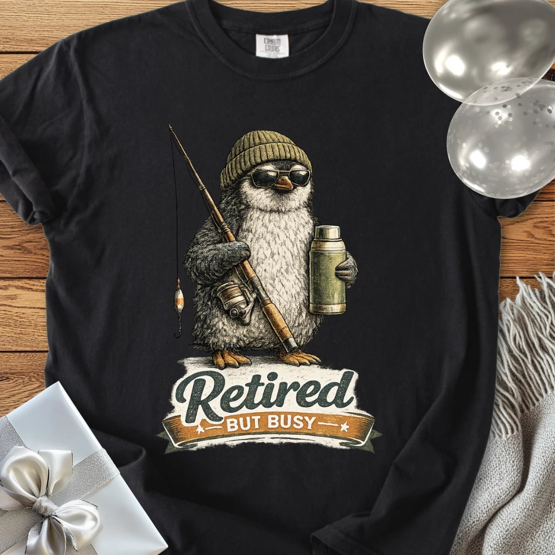 Retired But Busy - Premium Retirement T-Shirt