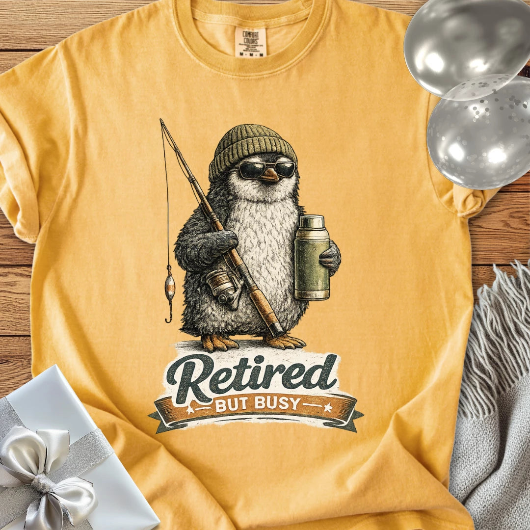 Retired But Busy - Premium Retirement T-Shirt