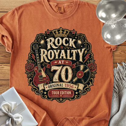 Rock Royalty at 70, Original 1956 Tour Edition - Premium 70th Birthday T-Shirt