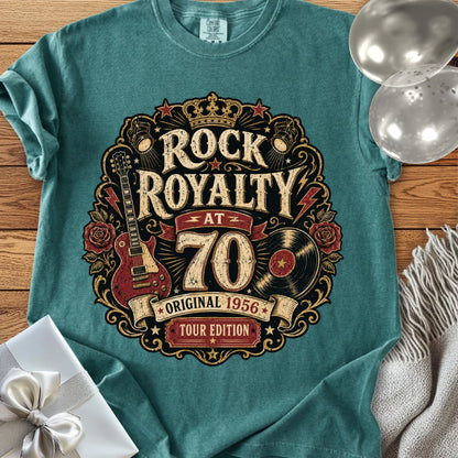 Rock Royalty at 70, Original 1956 Tour Edition - Premium 70th Birthday T-Shirt