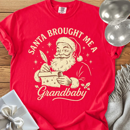 Santa Brought Me a Grandbaby - Premium Christmas T-Shirt