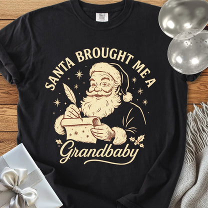 Santa Brought Me a Grandbaby - Premium Christmas T-Shirt