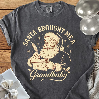 Santa Brought Me a Grandbaby - Premium Christmas T-Shirt