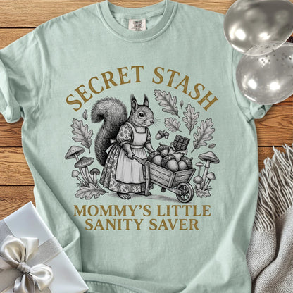 Secret Stash, Mommy's Little Sanity Saver -  Premium Parenting T-Shirt