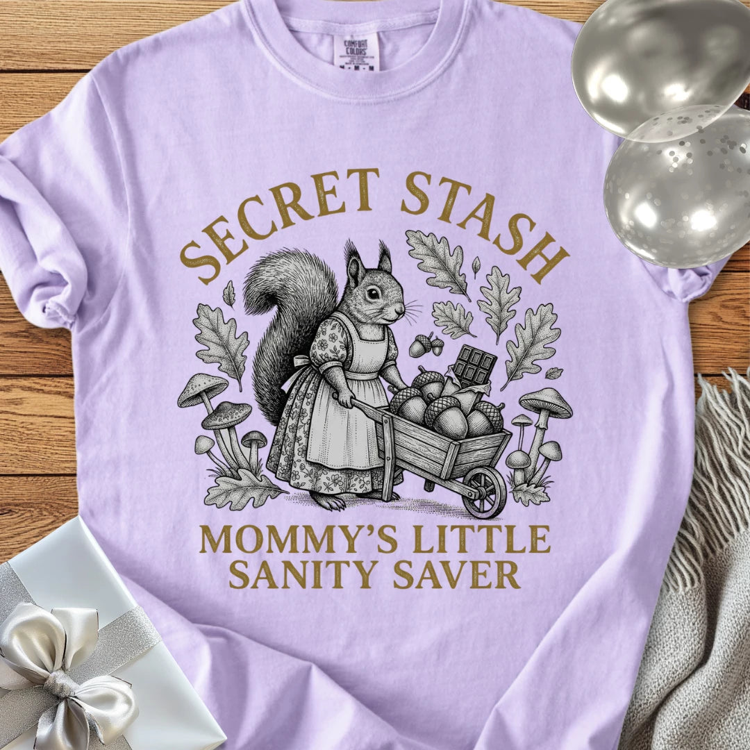 Secret Stash, Mommy's Little Sanity Saver -  Premium Parenting T-Shirt