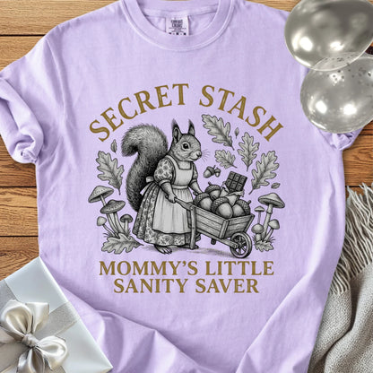 Secret Stash, Mommy's Little Sanity Saver -  Premium Parenting T-Shirt