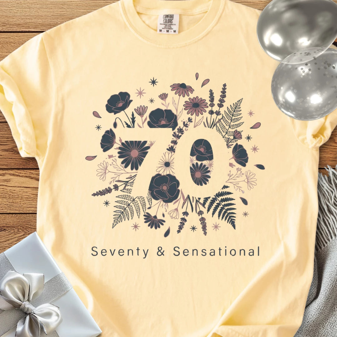 Seventy & Sensational - Premium 70th Birthday T-Shirt