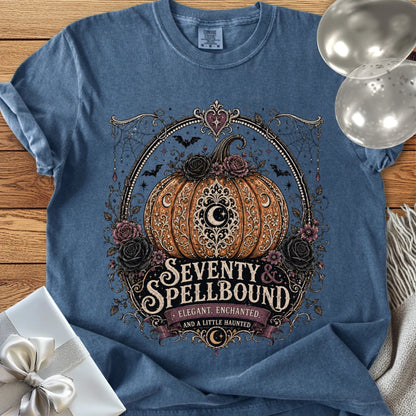 Seventy & Spellbound - Premium Halloween 70th Birthday T-Shirt