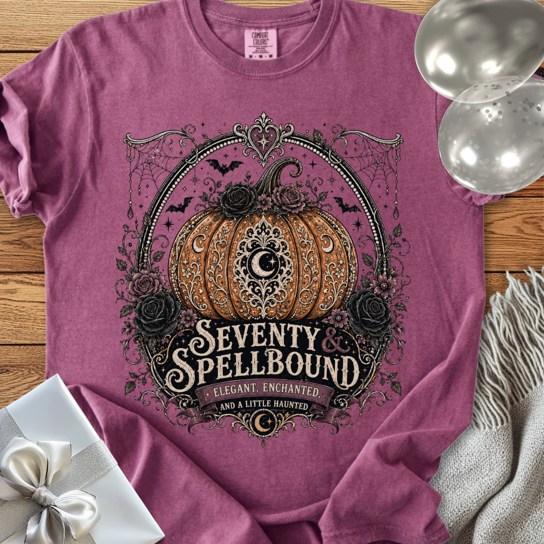 Seventy & Spellbound - Premium Halloween 70th Birthday T-Shirt