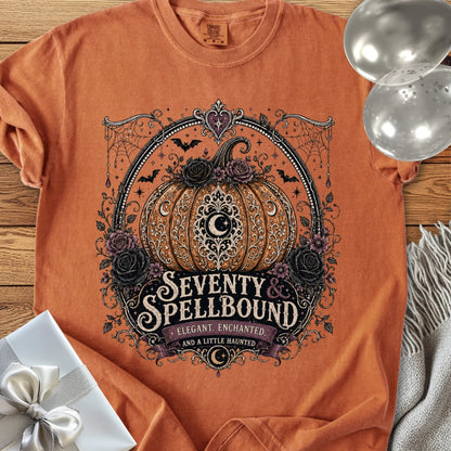 Seventy & Spellbound - Premium Halloween 70th Birthday T-Shirt