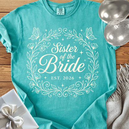 Sister of the Bride, Est 2026 - Premium Wedding T-Shirt