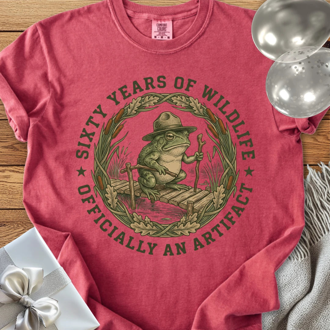 Sixty Years of Wildlife T-Shirt, Officially an Artifact - Premium 60th Birthday T-Shirt
