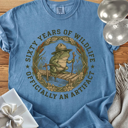 Sixty Years of Wildlife T-Shirt, Officially an Artifact - Premium 60th Birthday T-Shirt