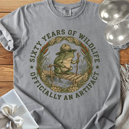 Sixty Years of Wildlife T-Shirt, Officially an Artifact - Premium 60th Birthday T-Shirt