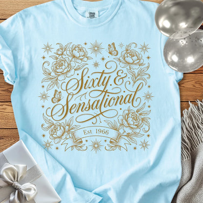Sixty & Sensational, Est. 1966 - Premium 60th Birthday T-Shirt