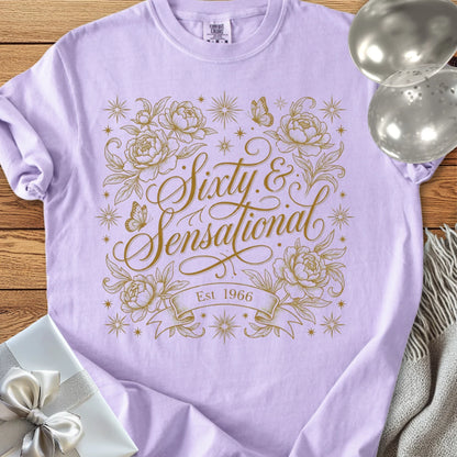 Sixty & Sensational, Est. 1966 - Premium 60th Birthday T-Shirt
