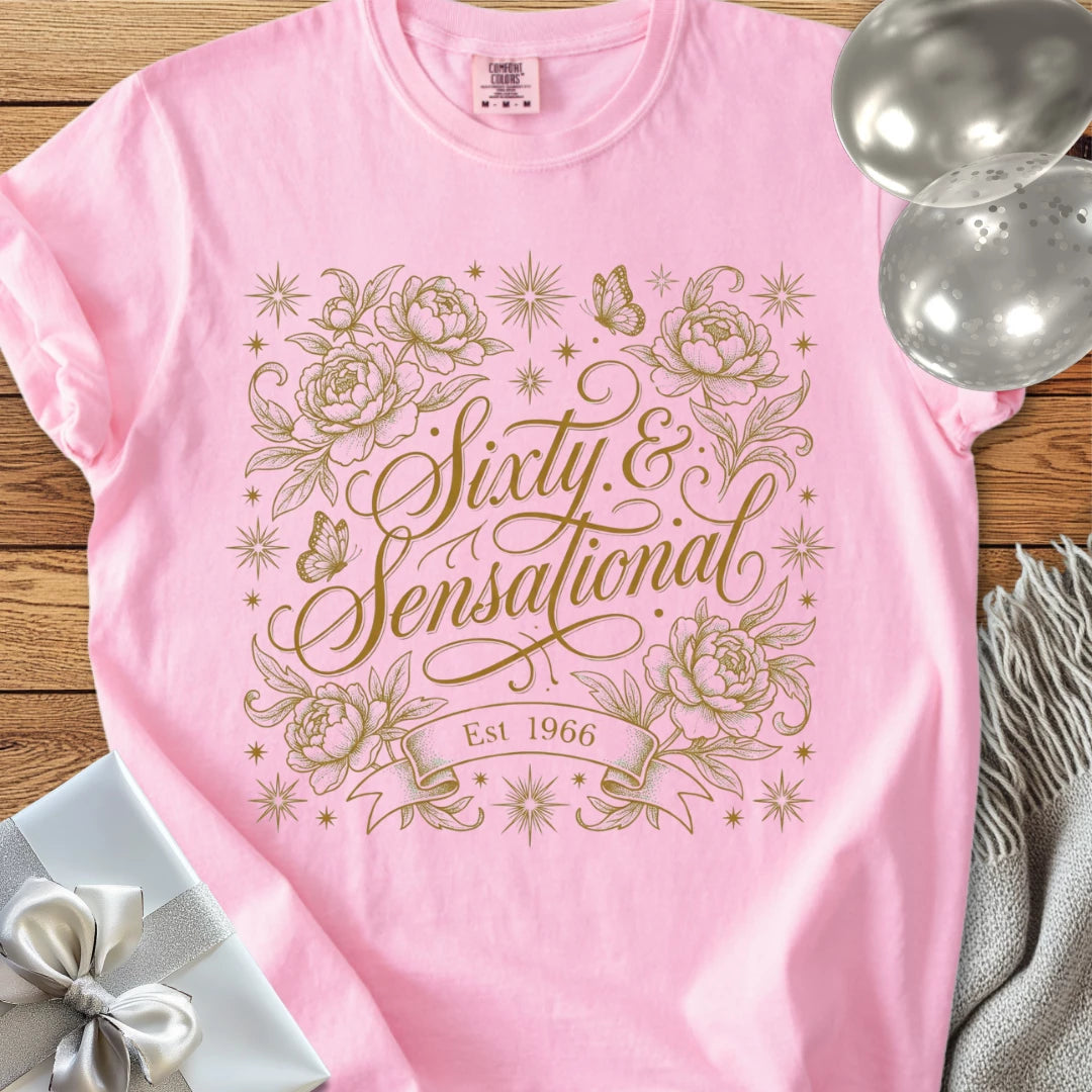 Sixty & Sensational, Est. 1966 - Premium 60th Birthday T-Shirt