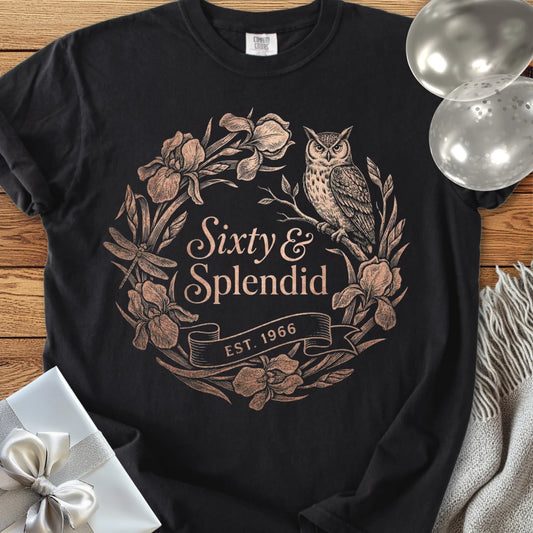 Sixty & Splendid, Est. 1966 - Premium 60th Birthday T-Shirt
