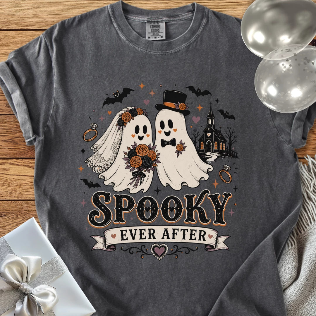 Spooky Ever After - Halloween Wedding T-Shirt