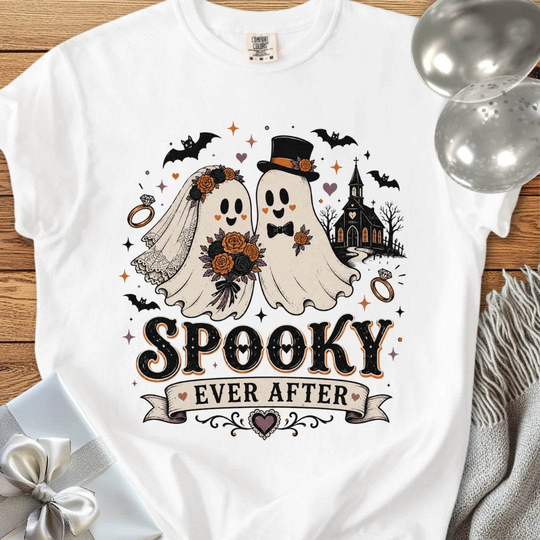 Spooky Ever After - Halloween Wedding T-Shirt
