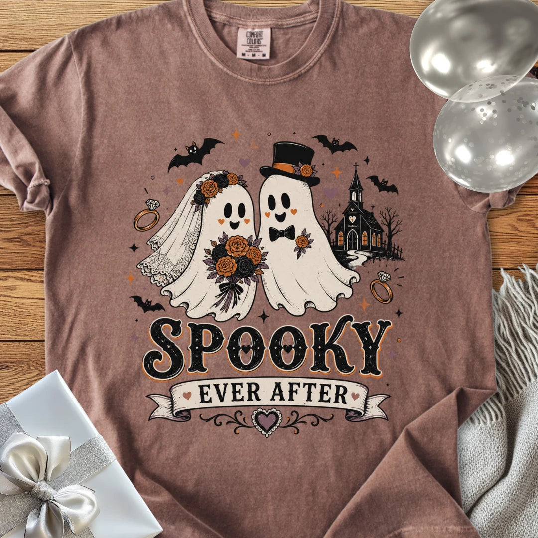 Spooky Ever After - Halloween Wedding T-Shirt