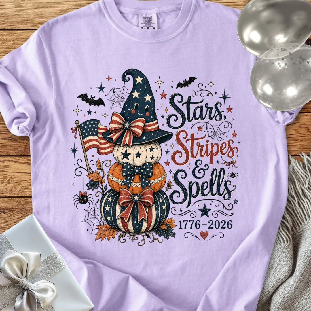 Stars, Stripes & Spells - Premium Halloween America 250 T-Shirt